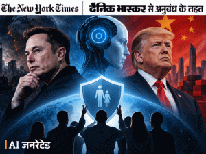 अमेरिका में AI को लेकर तीन खेमे:मस्क को सभ्यता मिटने का डर, ट्रम्प को चीन से पिछड़ने की चिंता, तीसरा पक्ष इंसानी कंट्रोल चाहता