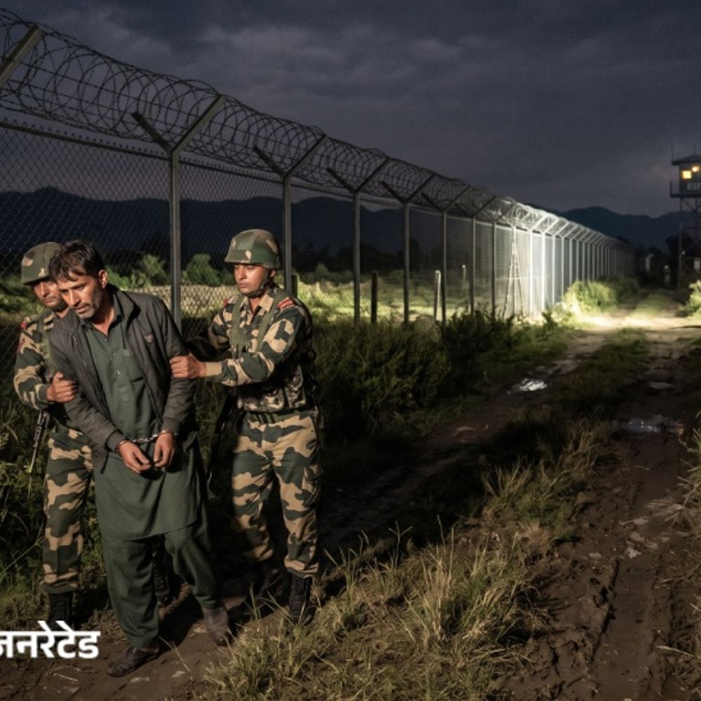 जम्मू-कश्मीर के कठुआ में पाकिस्तानी घुसपैठिया गिरफ्तार:हिरानगर सेक्टर में फेंसिंग के पास पकड़ा गया, उम्र 60-65 साल; पूछताछ जारी